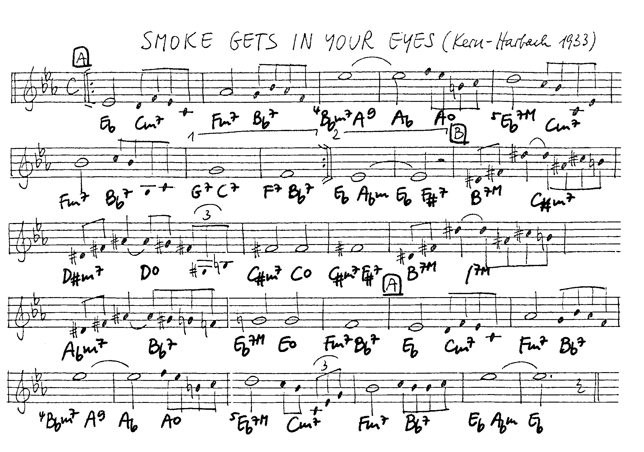 smoke gets in your eyes leadsheet – book us for your next 20s or gatsby event